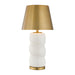 Savoy House - LED Table Lamp - Shelly - White and Brass- Union Lighting Luminaires Decor