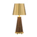 Savoy House - LED Table Lamp - Hazel - Brass and Rattan- Union Lighting Luminaires Decor