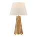 Savoy House - One Light Table Lamp - Eleanor - Brass and Wicker- Union Lighting Luminaires Decor