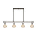 Savoy House - Four Light Chandelier - Sheriden - Mediterranean Bronze- Union Lighting Luminaires Decor