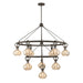 Savoy House - Ten Light Chandelier - Sheriden - Mediterranean Bronze- Union Lighting Luminaires Decor