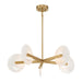 Savoy House - LED Chandelier - Ainslie - Warm Brass- Union Lighting Luminaires Decor