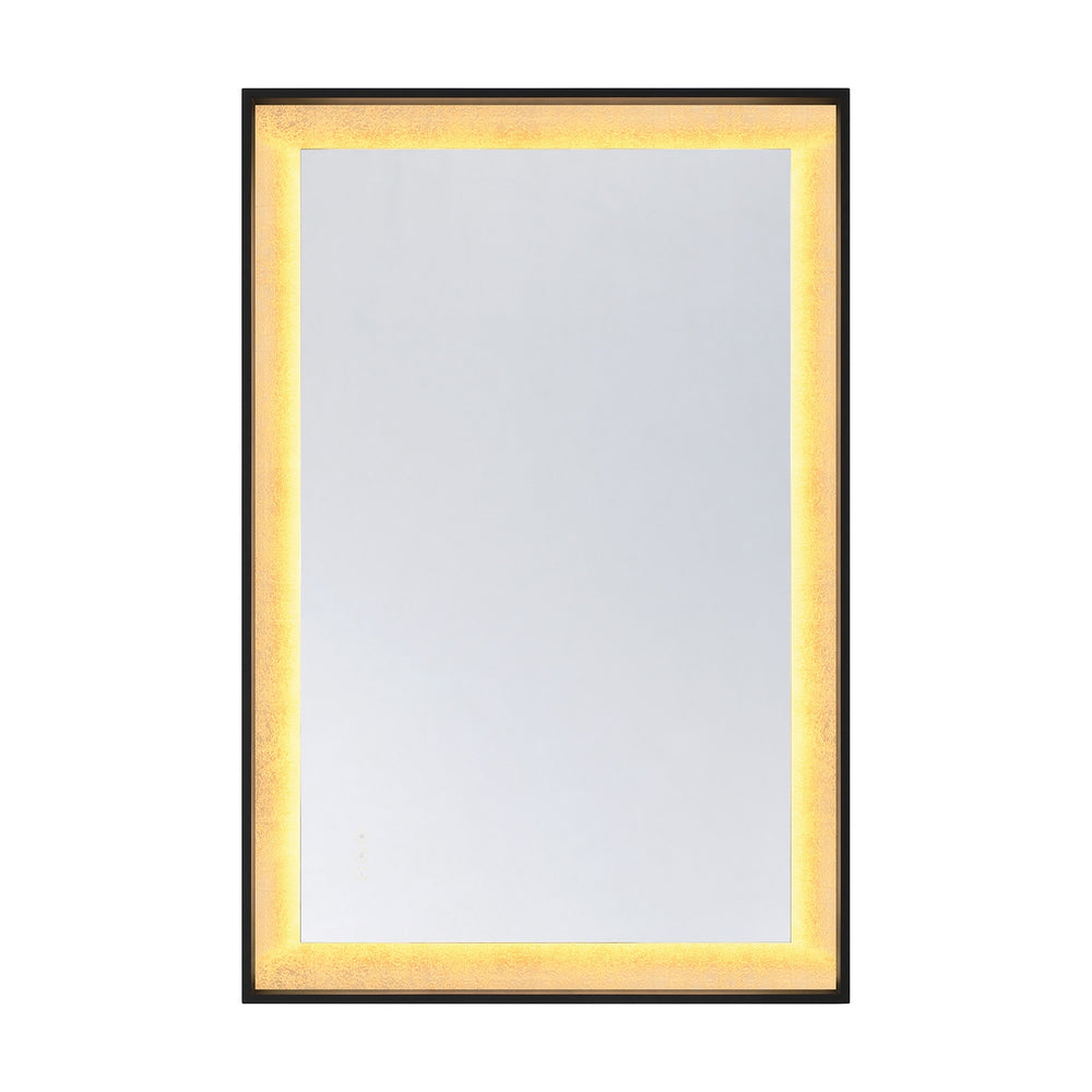 Savoy House - LED Mirror - Corvalis - Sand Black and Gold Leaf- Union Lighting Luminaires Decor