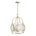 Savoy House - Four Light Pendant - Damen - Noble Brass- Union Lighting Luminaires Decor