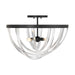Savoy House - Four Light Semi-Flush Mount - Jennings - Matte Black- Union Lighting Luminaires Decor