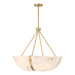 Savoy House - Four Light Pendant - Chalfont - Warm Brass- Union Lighting Luminaires Decor