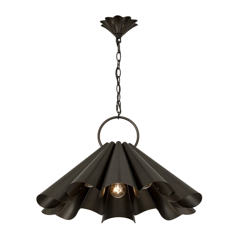 Savoy House - Three Light Pendant - Vinton - Medici Bronze- Union Lighting Luminaires Decor