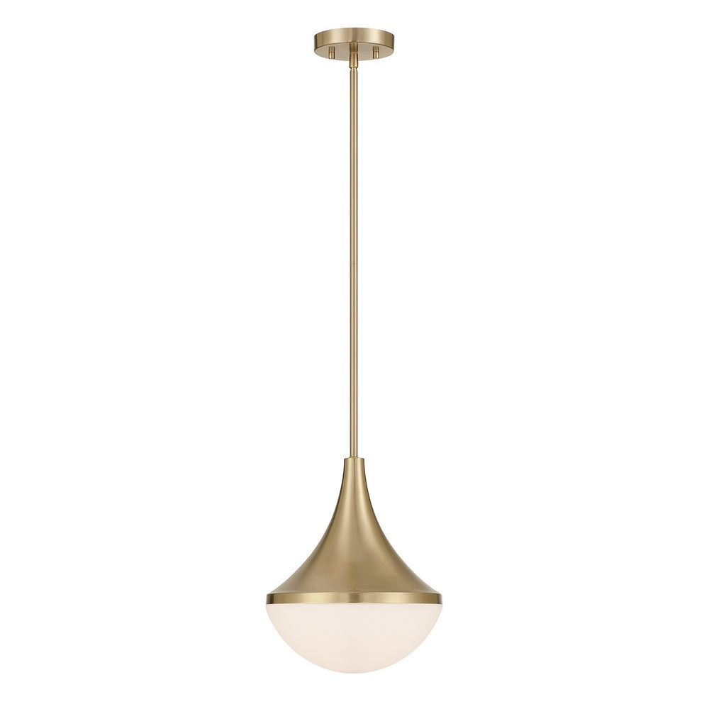 Savoy House - One Light Pendant - Ogdon - Noble Brass- Union Lighting Luminaires Decor