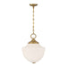 Savoy House - One Light Pendant - Montrose - Warm Brass- Union Lighting Luminaires Decor