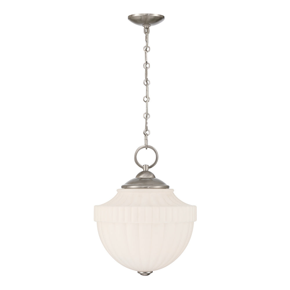 Savoy House - One Light Pendant - Montrose - Satin Nickel- Union Lighting Luminaires Decor