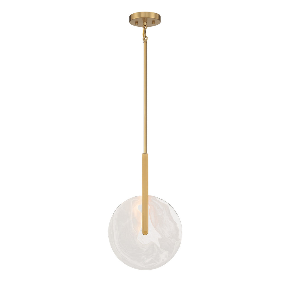 Savoy House - LED Pendant - Ainslie - Warm Brass- Union Lighting Luminaires Decor