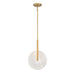 Savoy House - LED Pendant - Ainslie - Warm Brass- Union Lighting Luminaires Decor