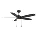 Meridian - 52" Ceiling Fan - Matte Black- Union Lighting Luminaires Decor