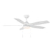 Meridian - 52" Ceiling Fan - White- Union Lighting Luminaires Decor