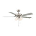 Meridian - 52" Ceiling Fan - Brushed Nickel- Union Lighting Luminaires Decor