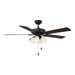 Meridian - 52" Ceiling Fan - Matte Black- Union Lighting Luminaires Decor