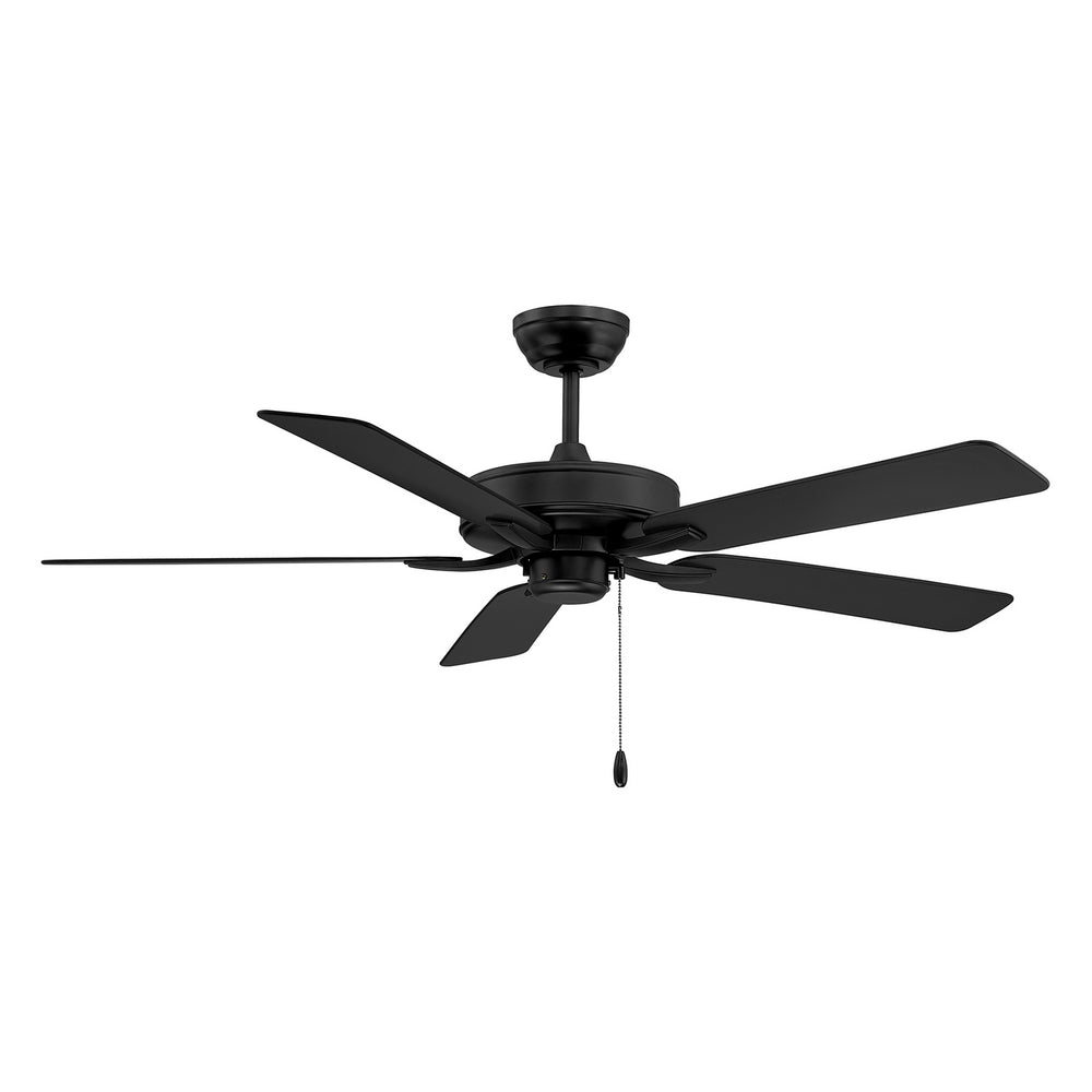 Meridian - 52" Ceiling Fan - Matte Black- Union Lighting Luminaires Decor