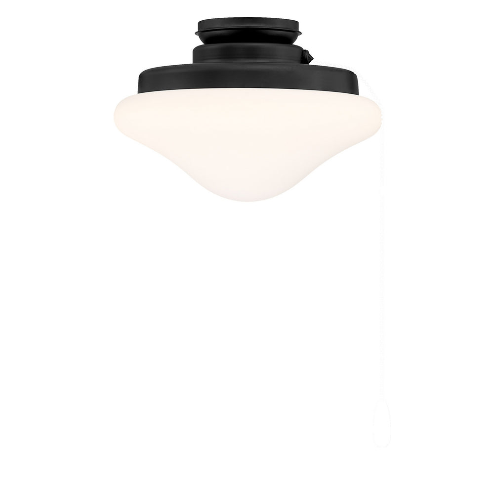 Meridian - One Light LED Fan Light Kit - Matte Black- Union Lighting Luminaires Decor