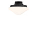 Meridian - One Light LED Fan Light Kit - Matte Black- Union Lighting Luminaires Decor