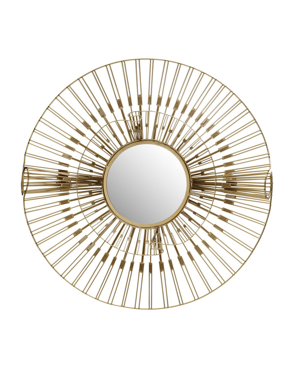 Currey and Company - Mirror - Ruche - Gold- Union Lighting Luminaires Decor