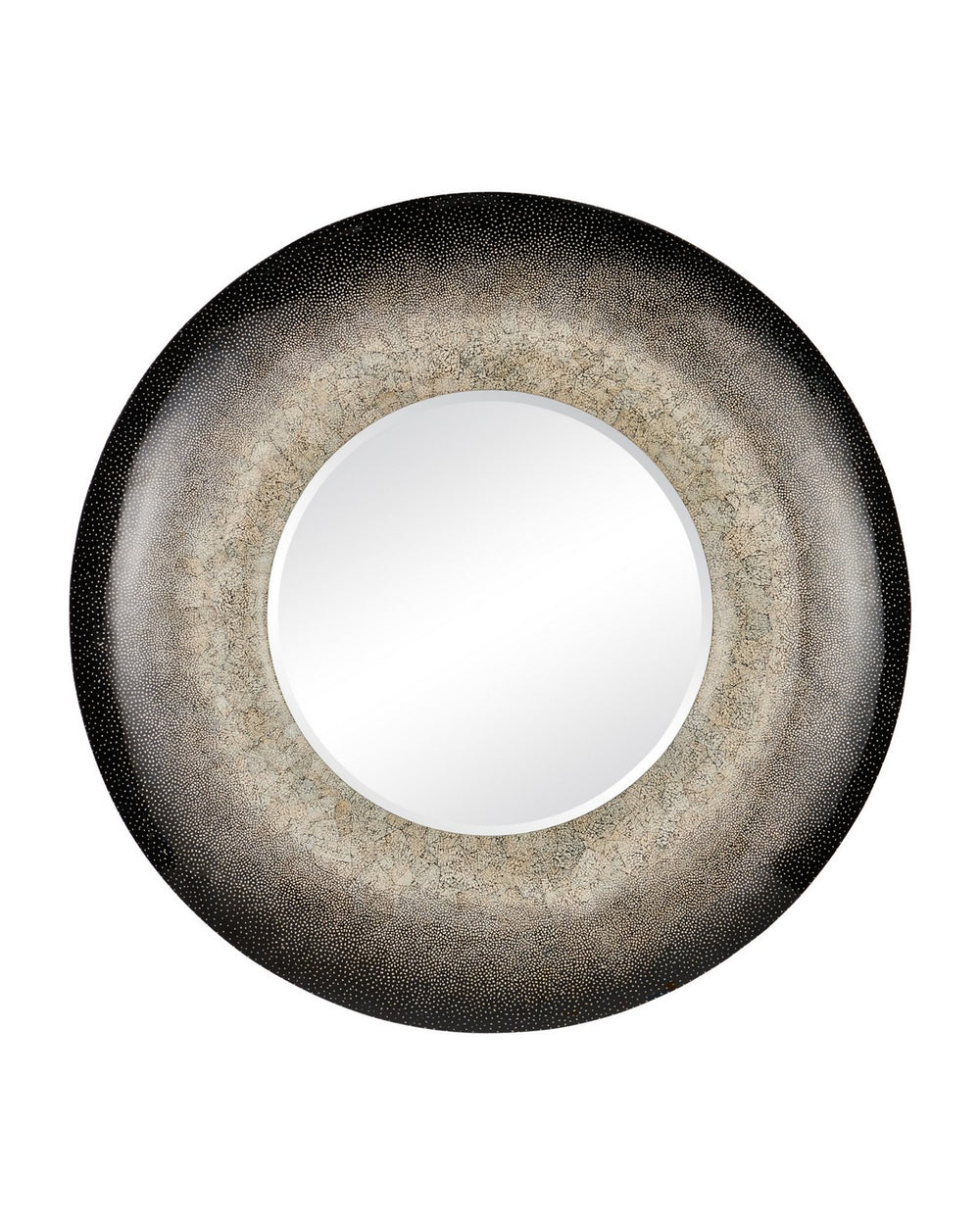 Currey and Company - Mirror - Tessera - Cream / Black- Union Lighting Luminaires Decor