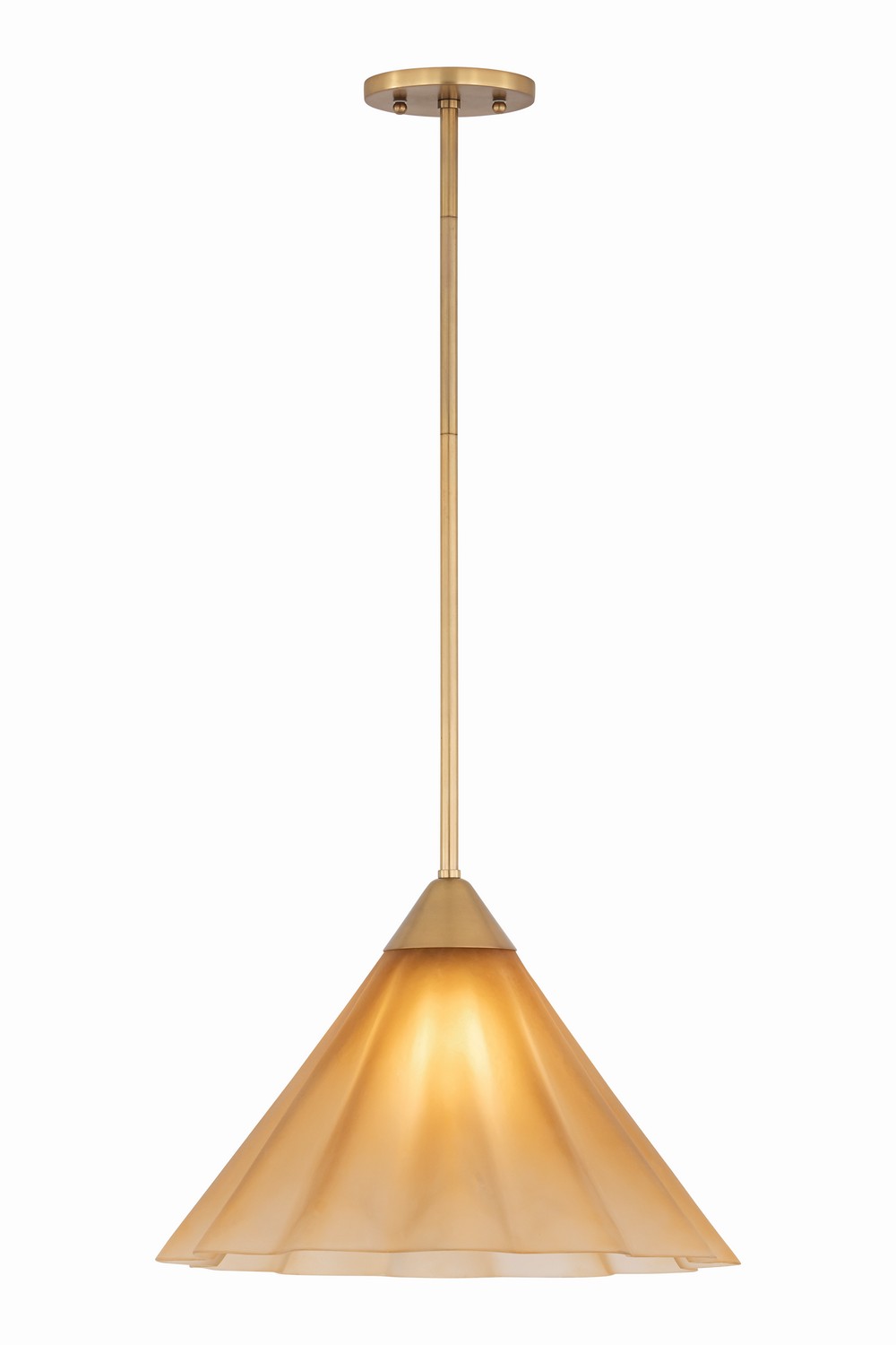 Mitzi Canada - One Light Pendant - Gabrielle - Aged Brass- Union Lighting Luminaires Decor