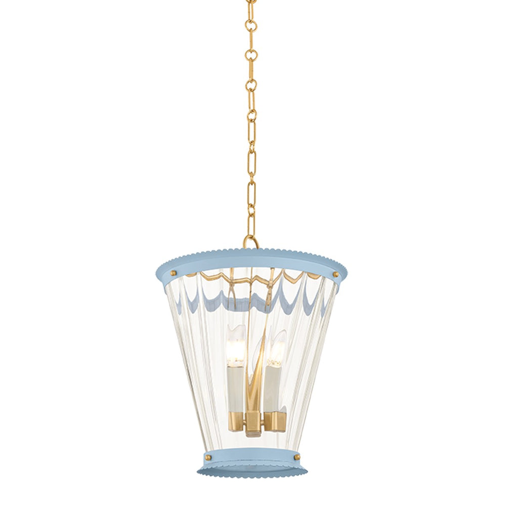 Mitzi Canada - Three Light Lantern - Lucretia - Aged Brass- Union Lighting Luminaires Decor
