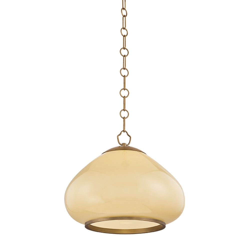 Mitzi Canada - One Light Pendant - Maliah - Patina Brass- Union Lighting Luminaires Decor