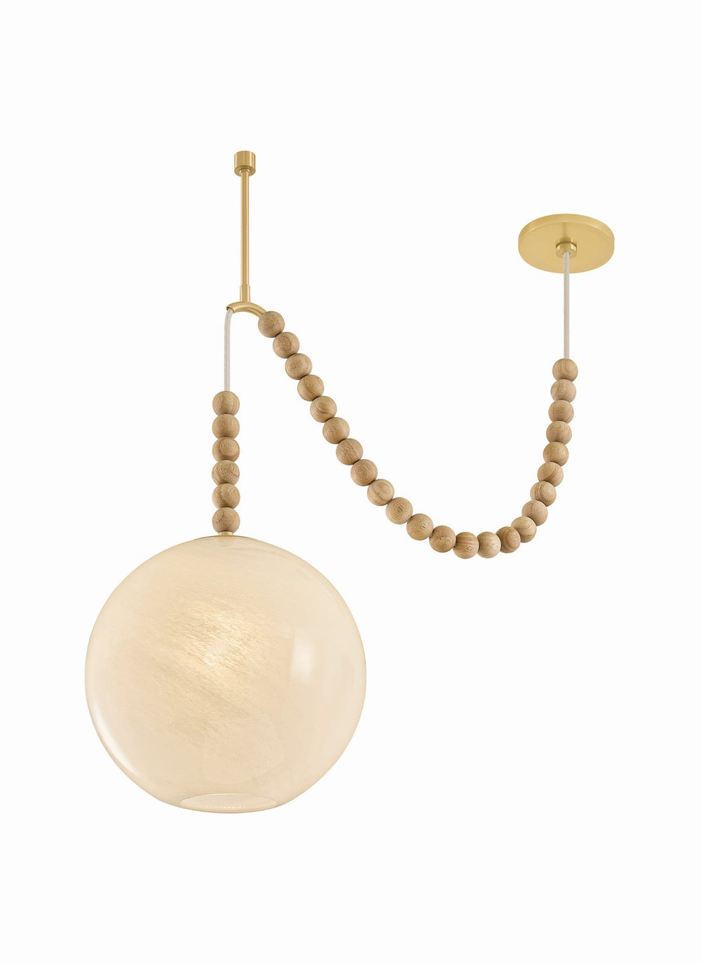 Mitzi Canada - One Light Pendant - Makena - Aged Brass- Union Lighting Luminaires Decor