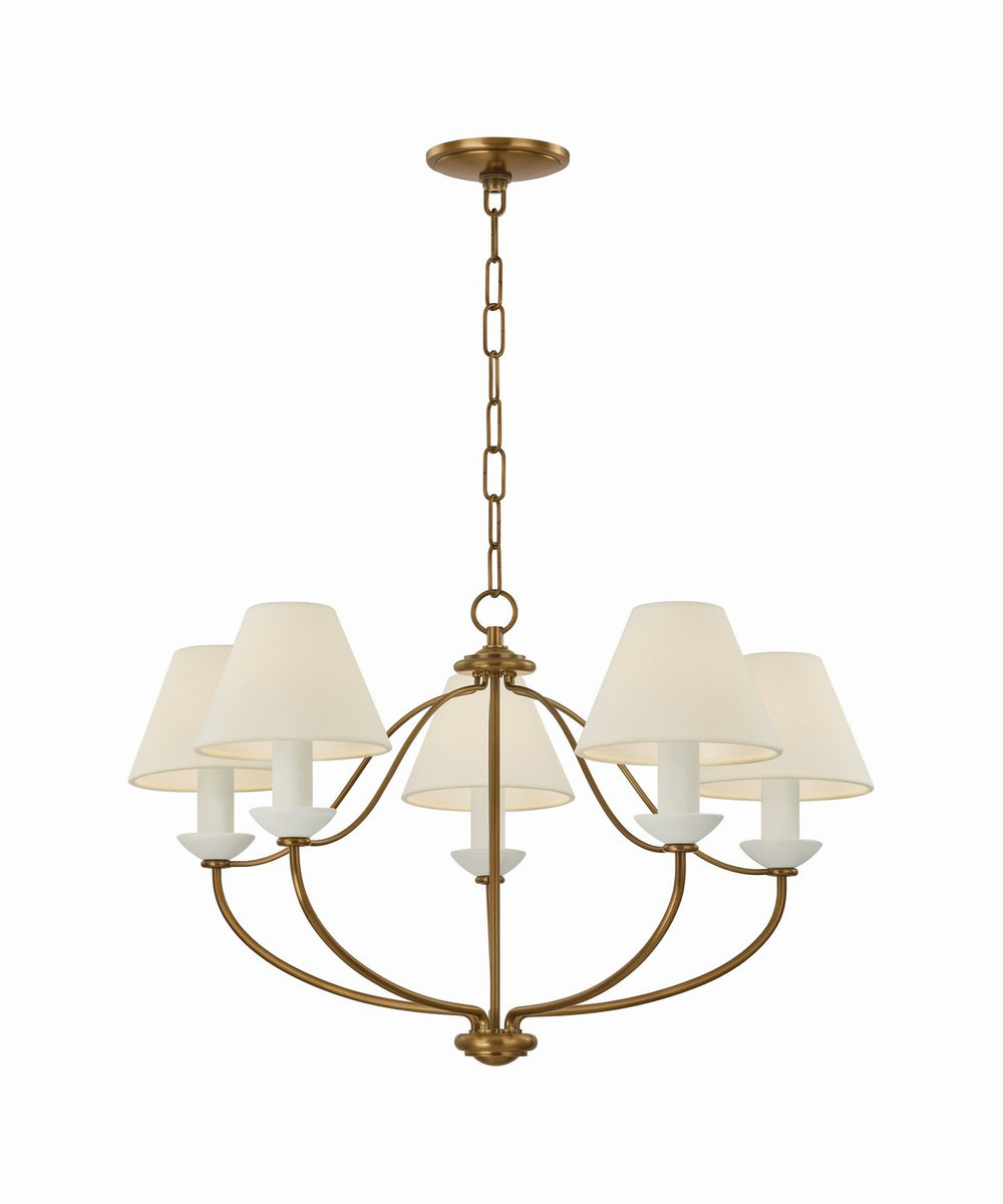 Mitzi Canada - Five Light Chandelier - Brinlea - Patina Brass- Union Lighting Luminaires Decor