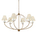 Mitzi Canada - Six Light Chandelier - Brinlea - Patina Brass- Union Lighting Luminaires Decor