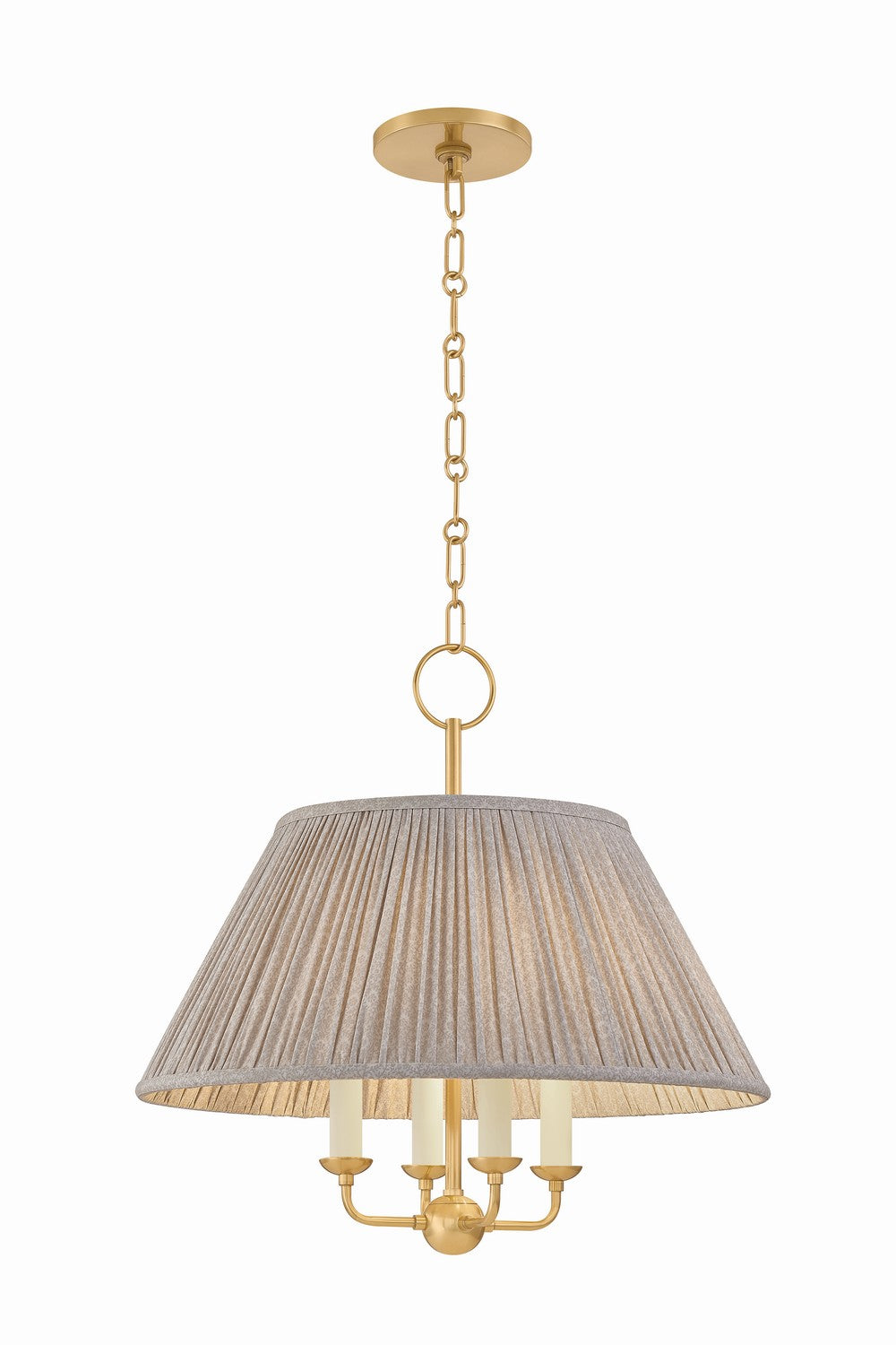 Mitzi Canada - Four Light Chandelier - Antonia - Aged Brass- Union Lighting Luminaires Decor