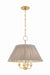 Mitzi Canada - Four Light Chandelier - Antonia - Aged Brass- Union Lighting Luminaires Decor