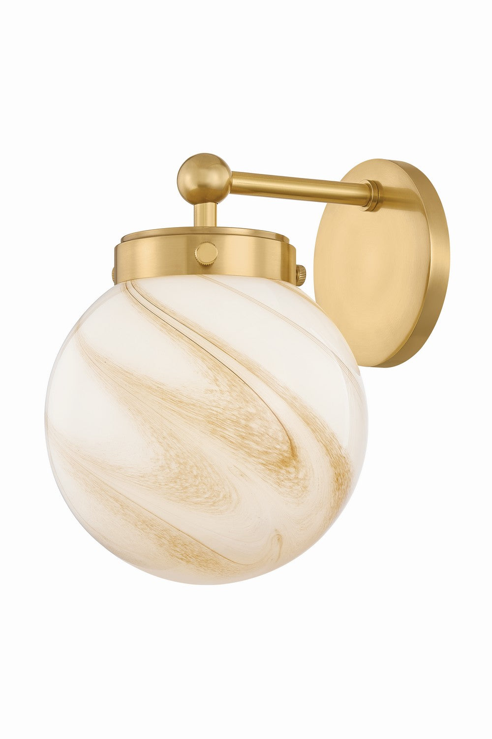 Mitzi Canada - One Light Wall Sconce - Ambra - Aged Brass- Union Lighting Luminaires Decor