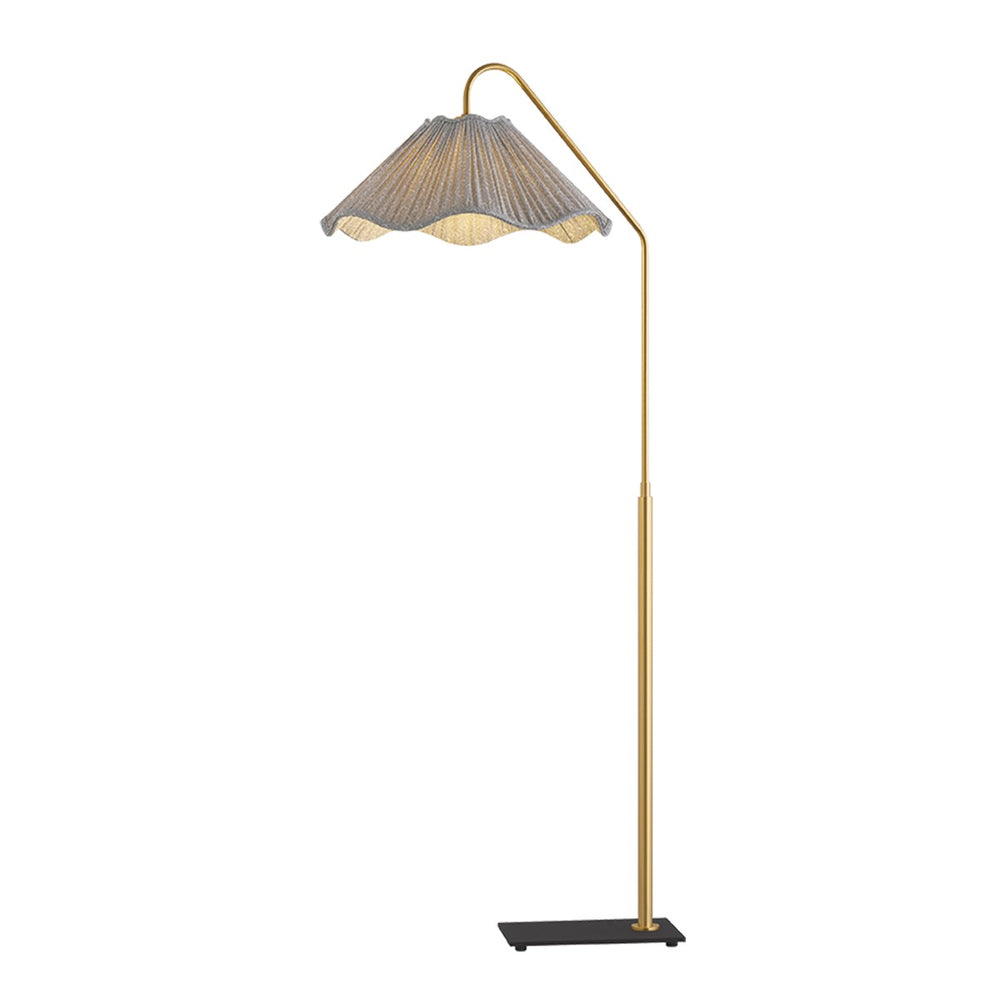 Mitzi Canada - One Light Floor Lamp - Lauren - Aged Brass- Union Lighting Luminaires Decor