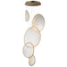 ET2 - LED Pendant - Moonscapes - Brushed Champagne- Union Lighting Luminaires Decor