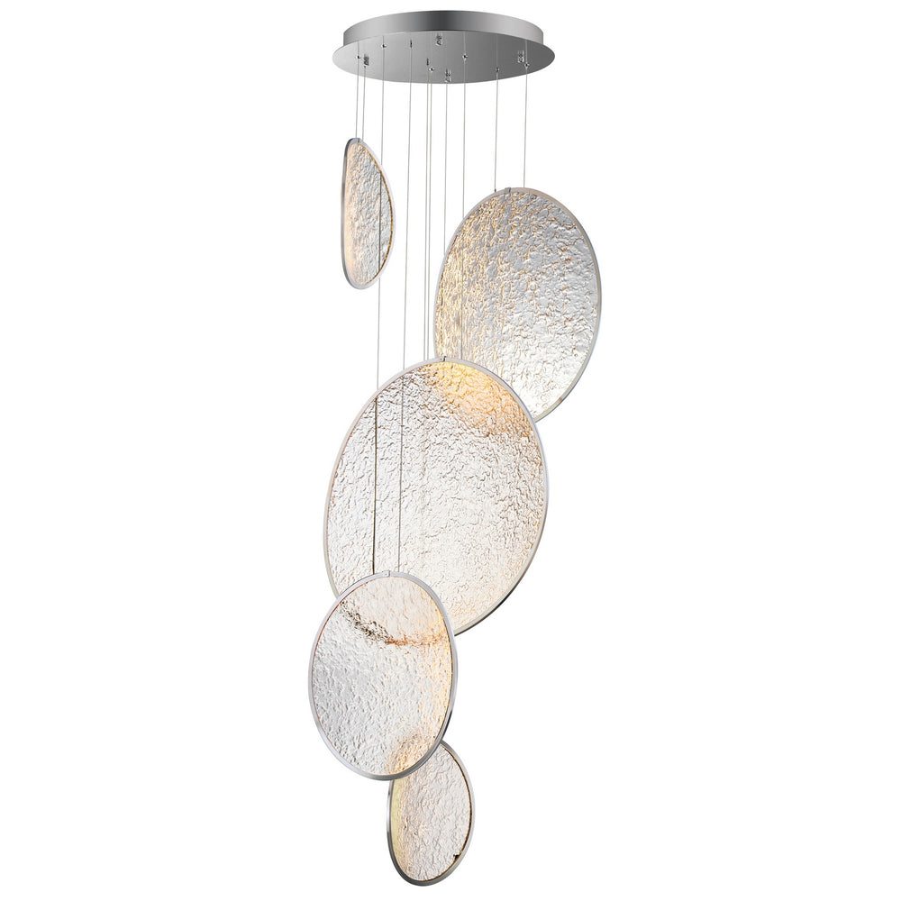 ET2 - LED Pendant - Moonscapes - Polished Chrome- Union Lighting Luminaires Decor
