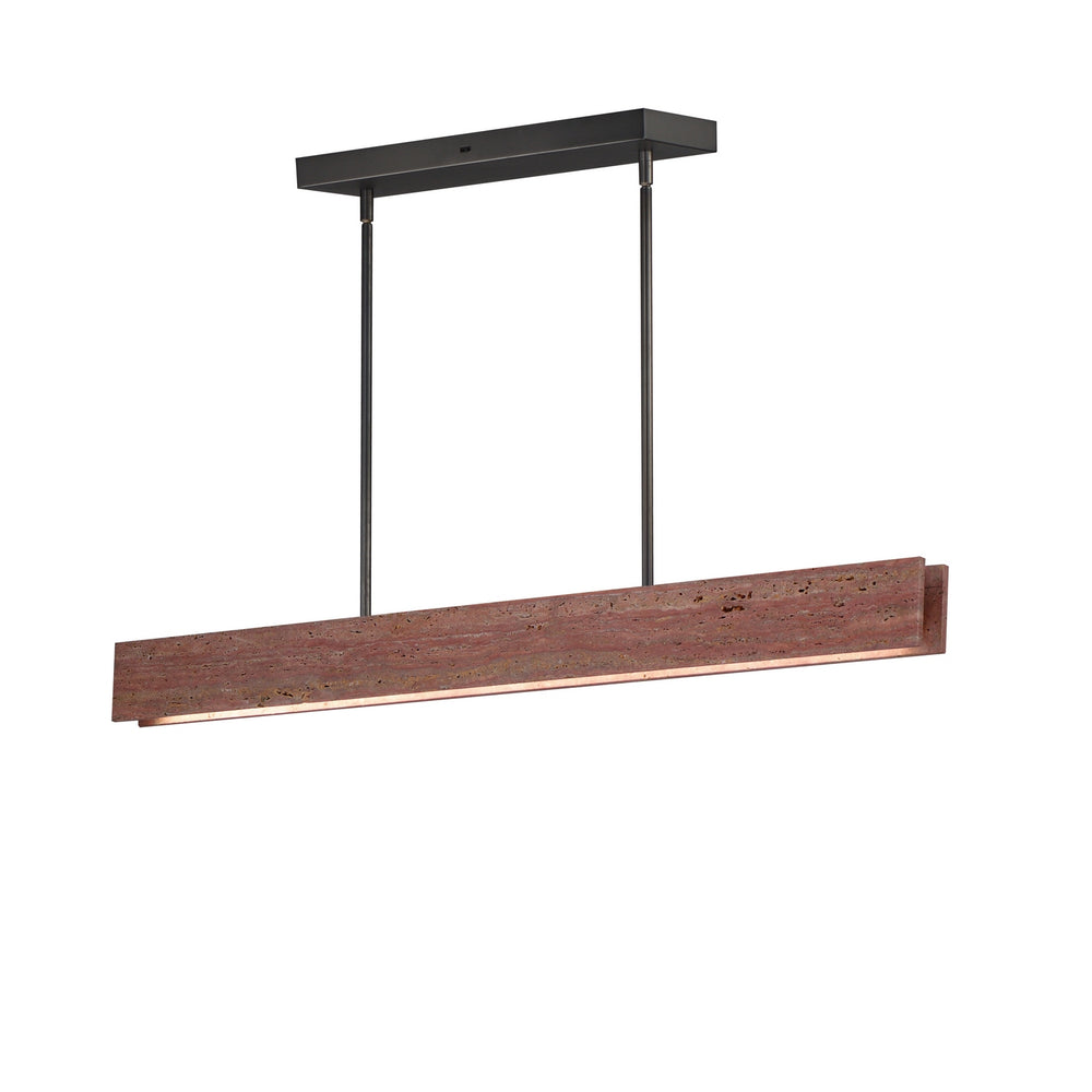 ET2 - LED Linear Pendant - Lintel - Rosso Laterite / Gunmetal- Union Lighting Luminaires Decor