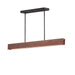 ET2 - LED Linear Pendant - Lintel - Rosso Laterite / Gunmetal- Union Lighting Luminaires Decor