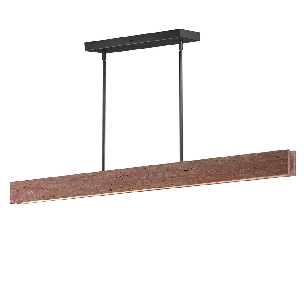 ET2 - LED Linear Pendant - Lintel - Rosso Laterite / Gunmetal- Union Lighting Luminaires Decor