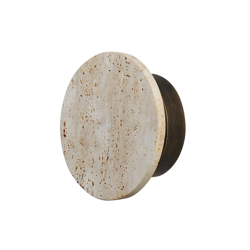 ET2 - LED Wall Sconce - Discus - Travertine / Antique Bronze- Union Lighting Luminaires Decor