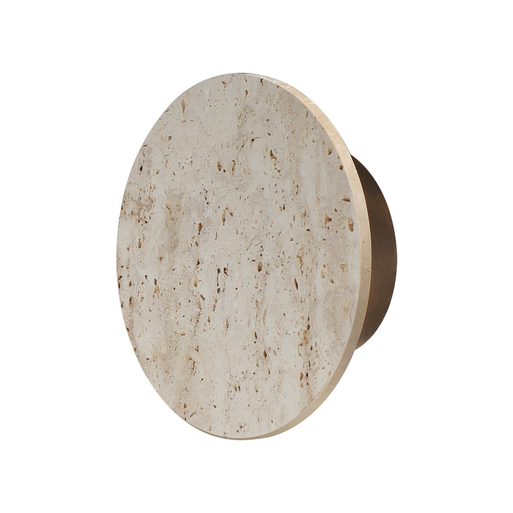 ET2 - LED Wall Sconce - Discus - Travertine / Antique Bronze- Union Lighting Luminaires Decor
