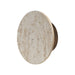 ET2 - LED Wall Sconce - Discus - Travertine / Antique Bronze- Union Lighting Luminaires Decor