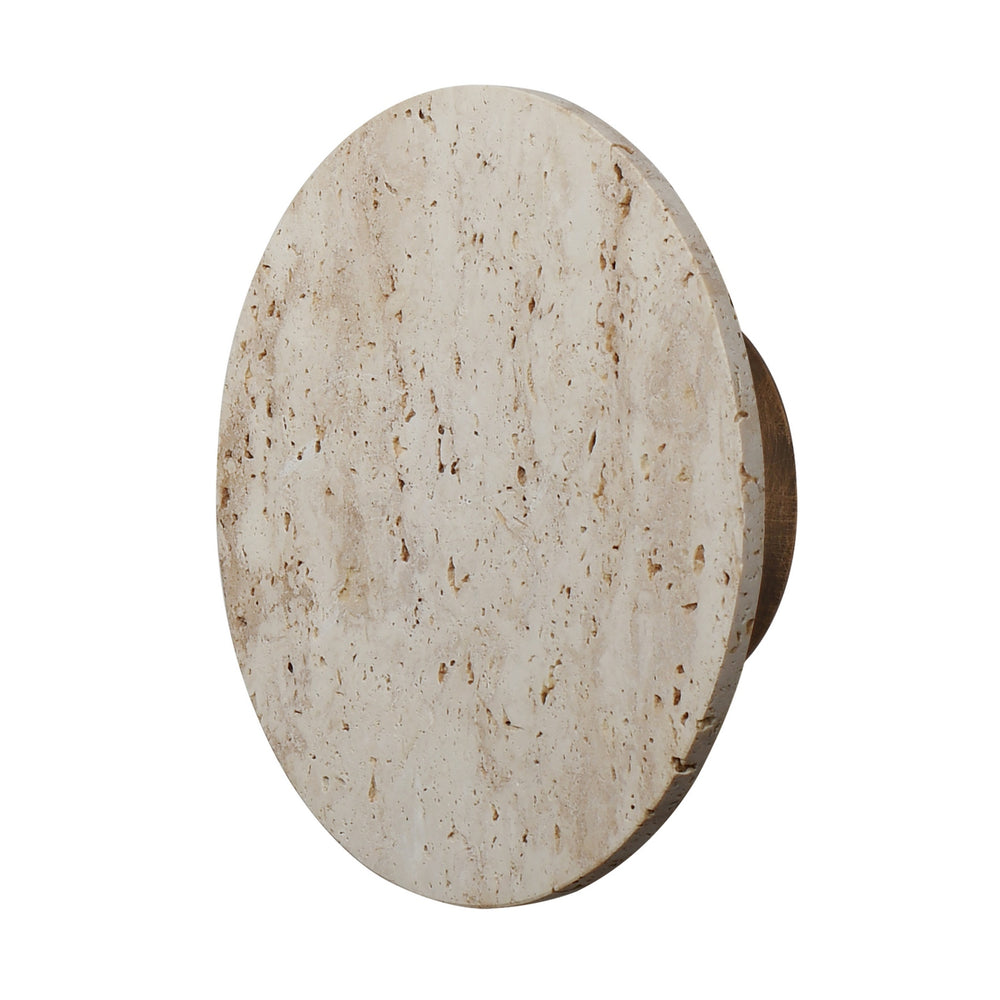 ET2 - LED Wall Sconce - Discus - Travertine / Antique Bronze- Union Lighting Luminaires Decor