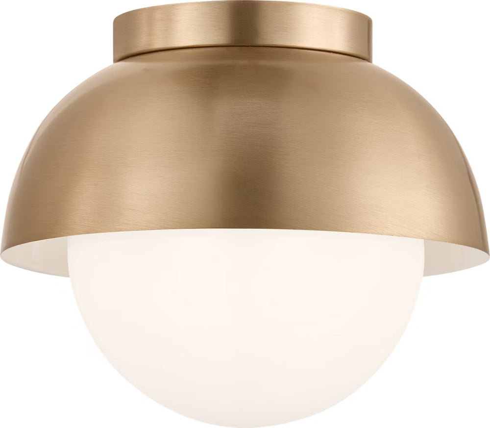 Visual Comfort Studio Canada - One Light Flush Mount - Hyde - Satin Brass- Union Lighting Luminaires Decor