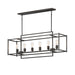 Maxim - Six Light Linear Pendant - Gridline - Black- Union Lighting Luminaires Decor