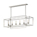 Maxim - Six Light Linear Pendant - Gridline - Satin Nickel- Union Lighting Luminaires Decor