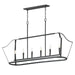Maxim - Six Light Linear Pendant - Arden - Black- Union Lighting Luminaires Decor