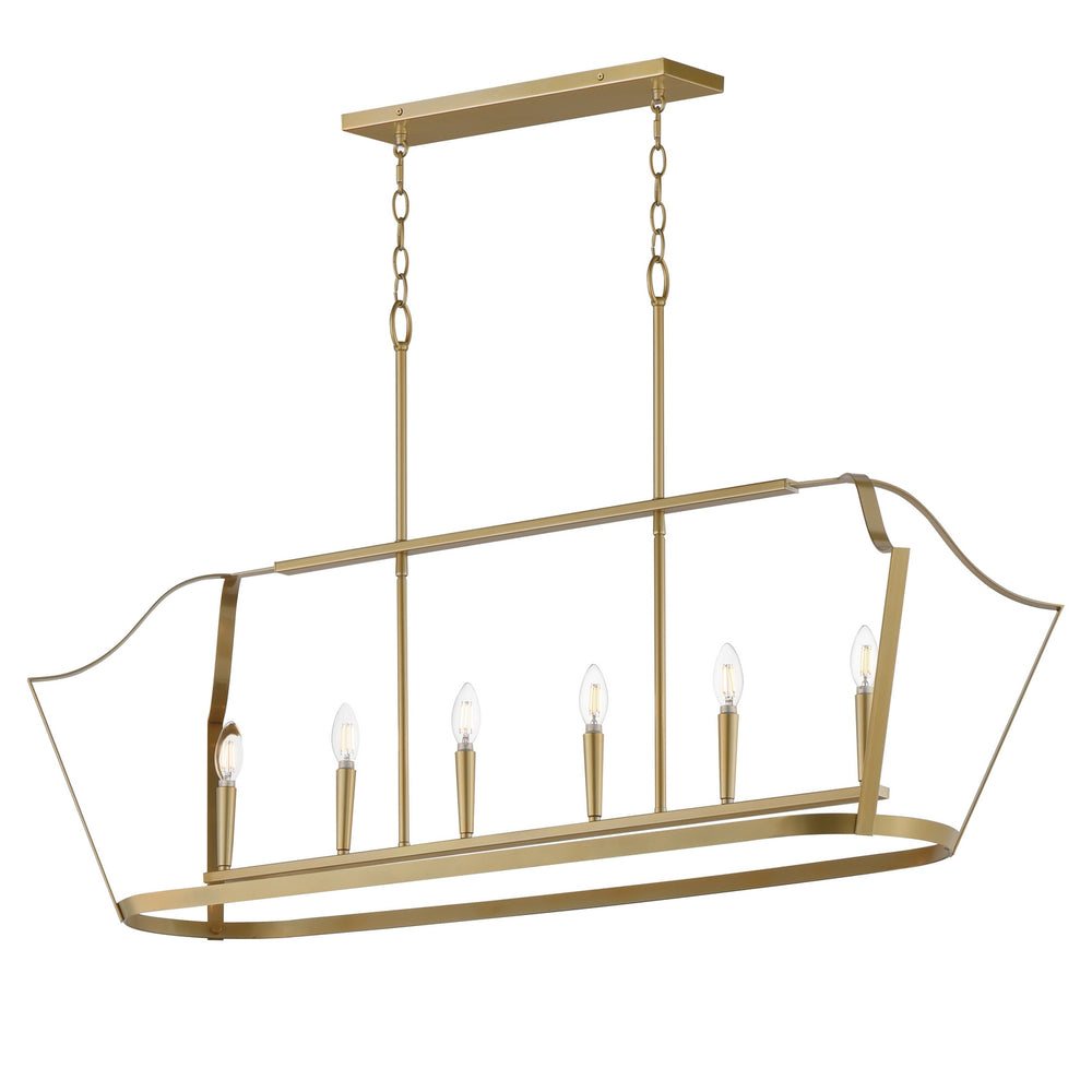 Maxim - Six Light Linear Pendant - Arden - Natural- Union Lighting Luminaires Decor