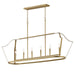 Maxim - Six Light Linear Pendant - Arden - Natural- Union Lighting Luminaires Decor
